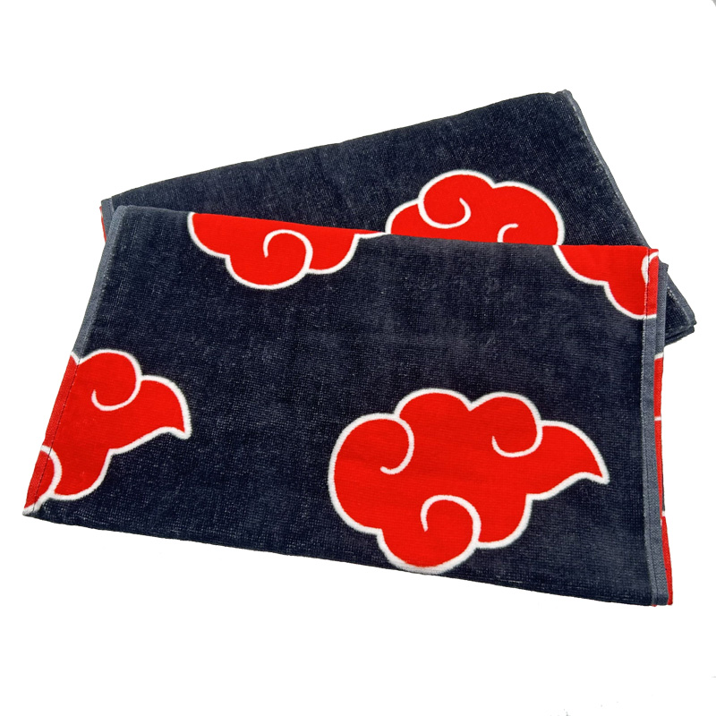 Anime Cartoon Custom Printed Cotton Gym Soft Towels With Logo