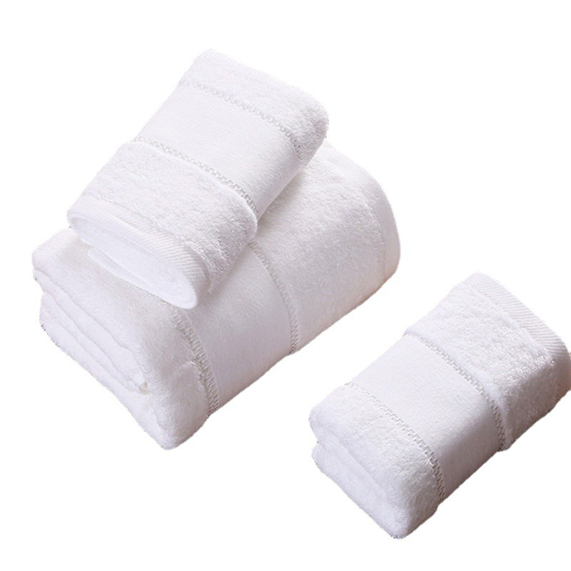 High Quality 5 Star White Bath Hotel Towels Set Luxury