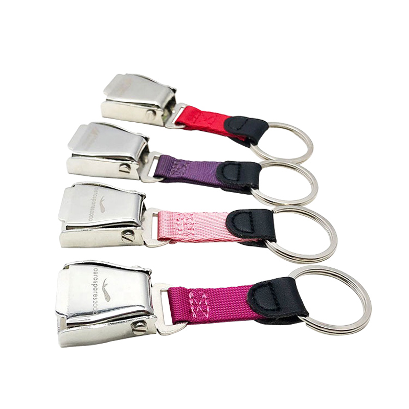 What is an airplane seatbelt keychain?