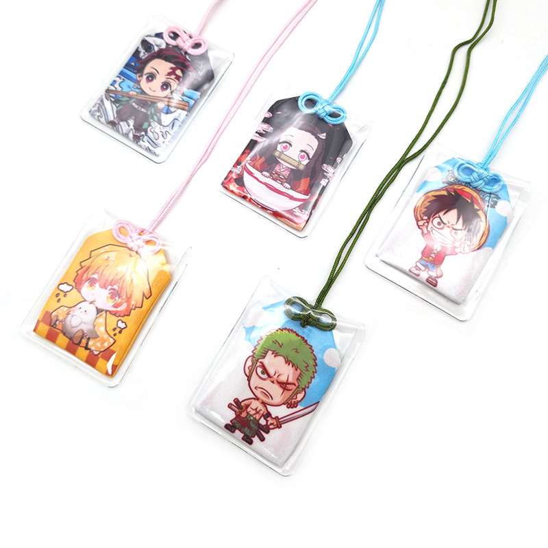 Cute Lucky Charm Woven Anime Japanese Omamori A...